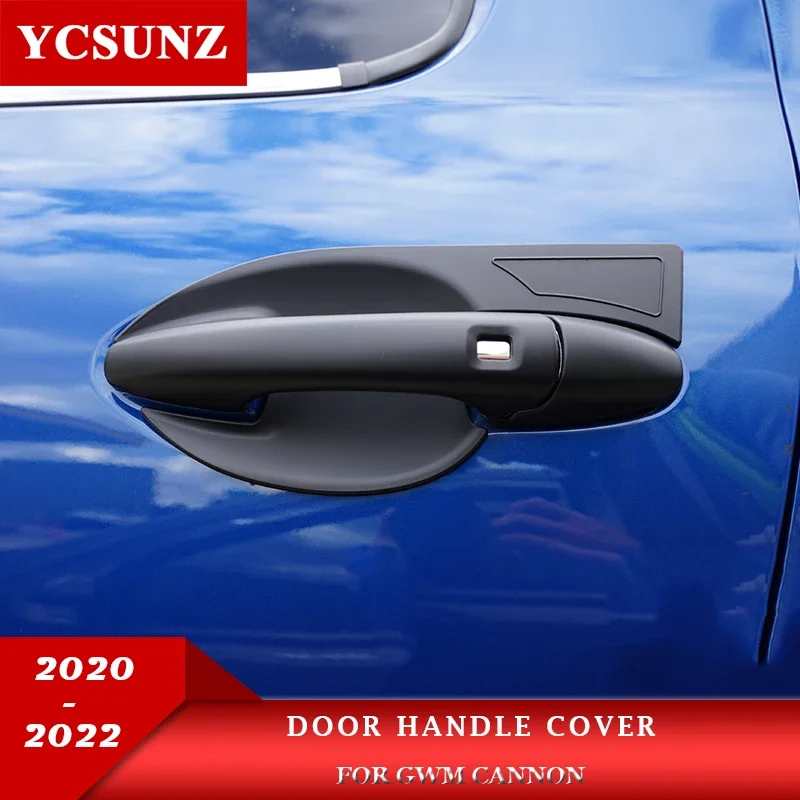 ABS Door Handles Cover For GWM Great Wall Power Cannon 2020 2021 2022 2023 Double Cabin Car Accessories YCSUNZ