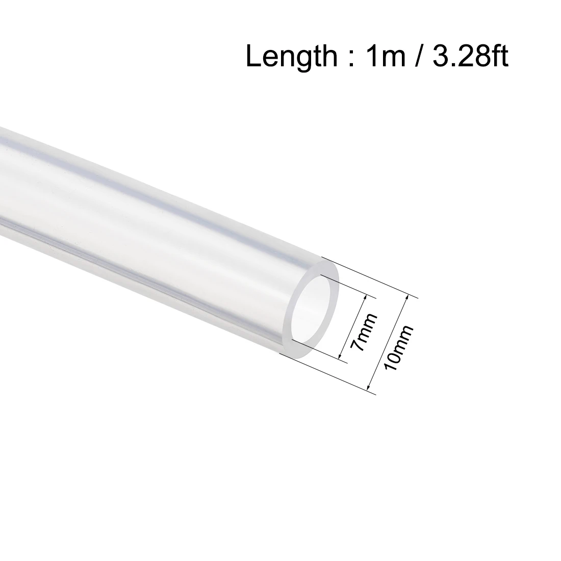 1M/2M/5M Clear Transparent Silicone Rubber Hose Water Gas Pipe ID 1.5-12mm OD 3-16mm Flexible Silicone Tube Water Pump Tube