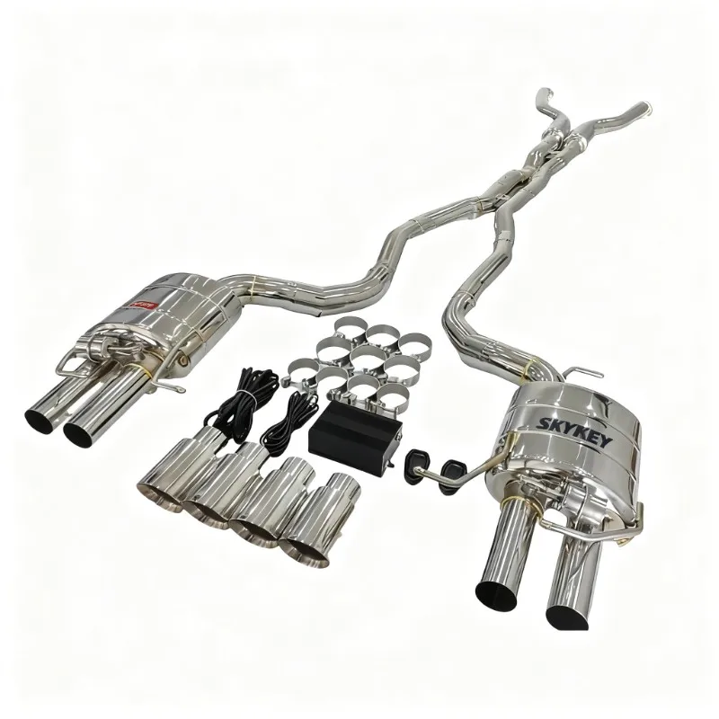 For BMW M5 E60 E61 M6 E63 E64 S85 V10 2005-2010 SS304 Valved Catback Exhaust System