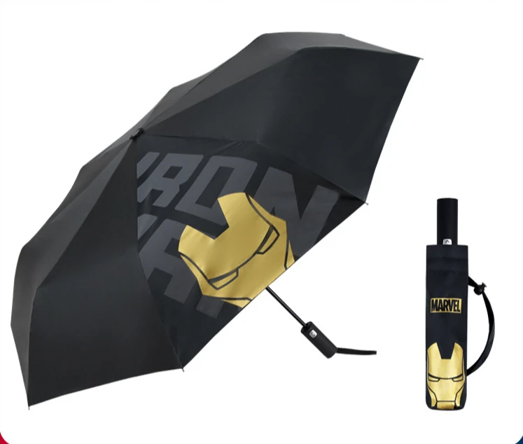 Hot Toys Marvel Avengers Spider Man Fully Automatic Umbrella Venom Handsome Black Gel Sunshade Umbrella