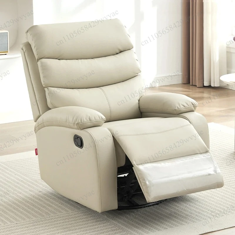 Modern Luxury Swivel Electric Massage Recliner Rocking Leather Sofa Chair for Adults Living Room Home Furniture