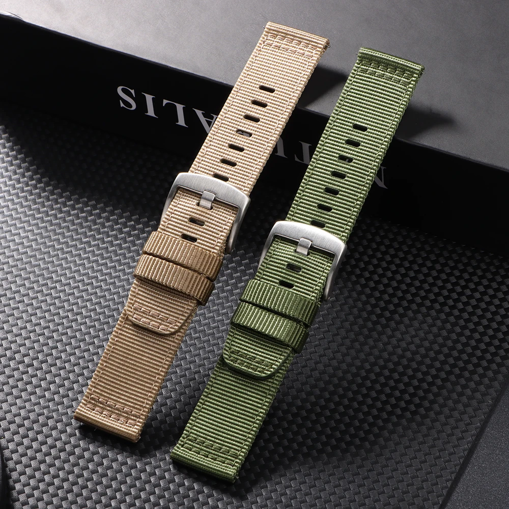22 мм быстросъемные нейлоновые ремешки для часов для Huawei Watch GT 4/5 Универсальный мягкий браслет для часов Мужчины Женщины Холщовый тканевый ремешок
