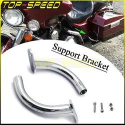 For Harley Touring Saddlebag Guard Support Brackets Electra Glide FLHT FLHTC FLHTCI FLHTCUI FLHTI Ultra Classic Standard 97-2008