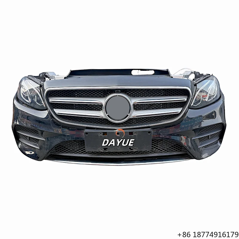 

2017-2020 for E-Class 213 Car Bumper with Original Second-hand Headlight Kit, Including Water tank Radiator,
