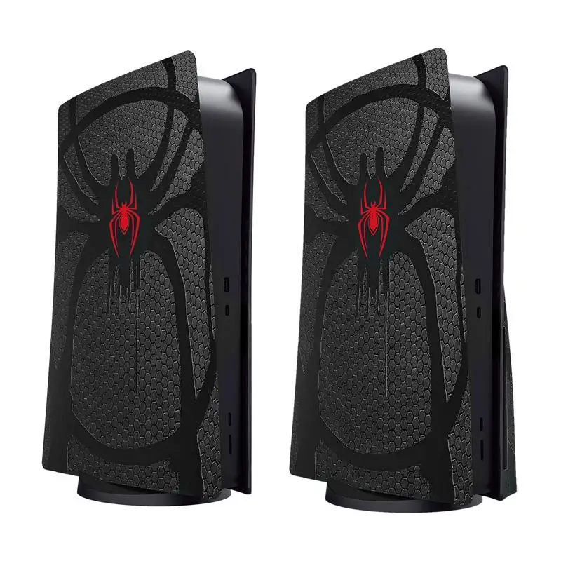 For PS5 Game Console Replacement Shell PS5 Host Spider Front & Back Face Plates Protective Case Dust Cover Sony PS5 Accessories