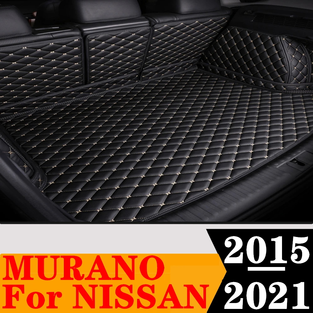 

Полный Комплект ковриков для багажника на заказ для NISSAN Murano 2021, 2020, 2019, 2018, 2017, 2016, 2015, Задняя подкладка для груза, поднос для багажника, коврик для багажа