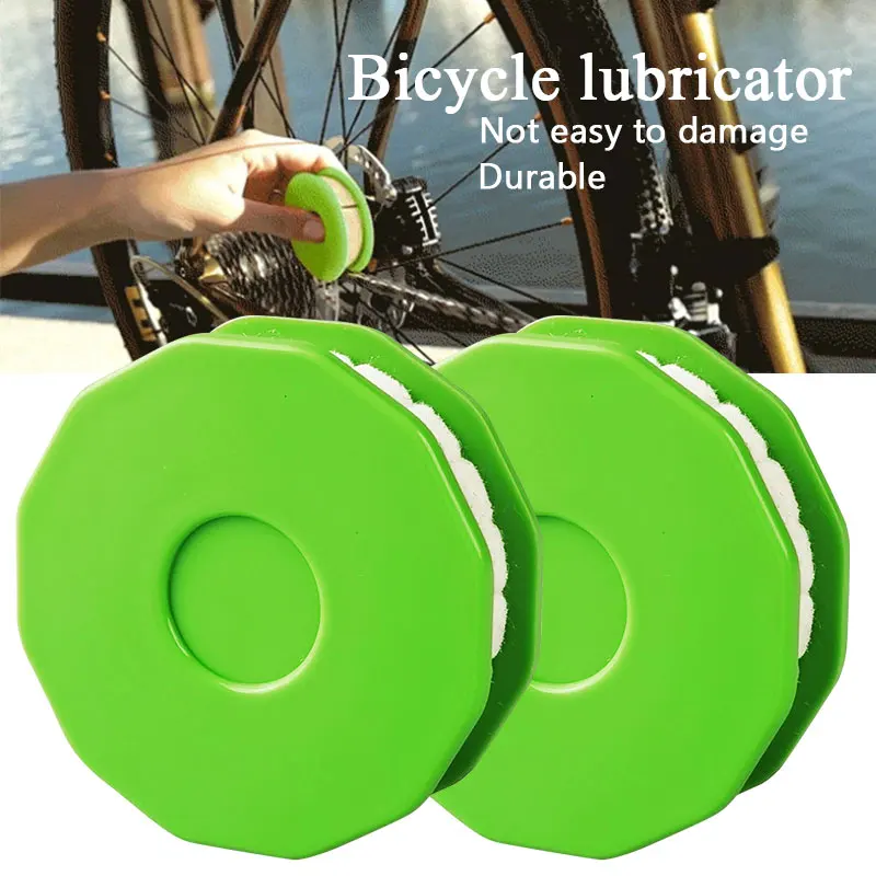 Durable Bike Chain Lubricator Bicycle Chain Oiler Lubricating Disc Bicycle Maintenance Tool Cycling Gear Roller Lubricant