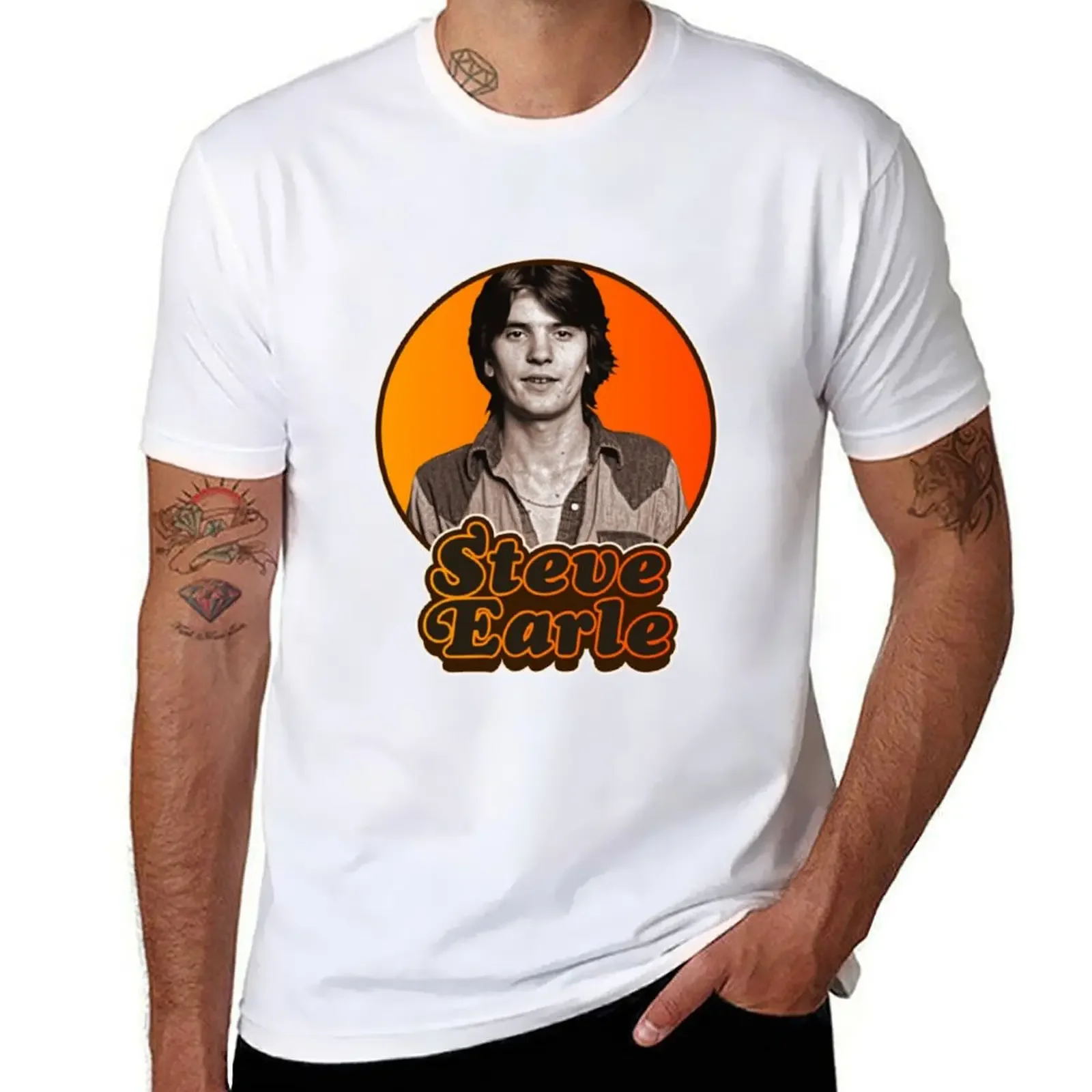 Steve Earle T-shirt kawaii clothes sublime boys animal print t shirts for men