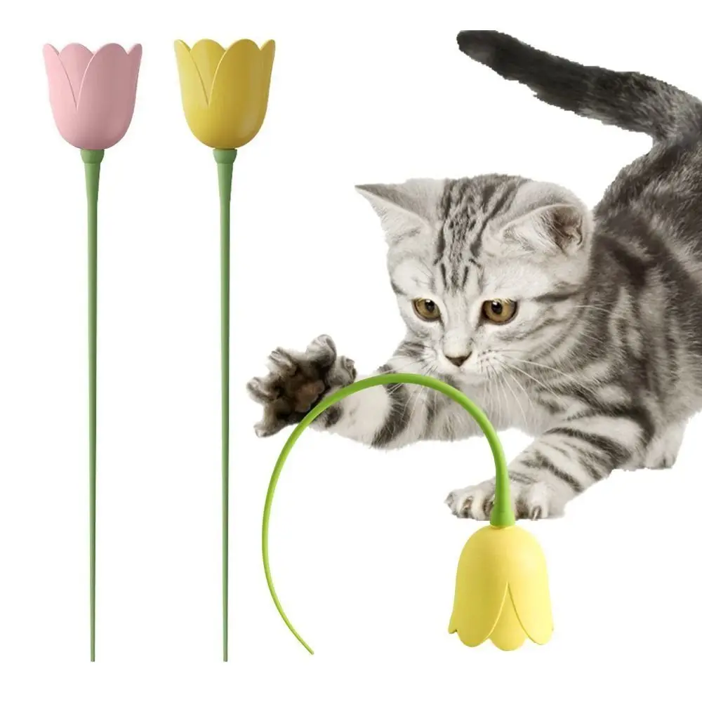 

Flower Type Electric Cat Ball Toy Automatic Silicone Dog Cat Training Ball Rechargeable Rotating Flower Cat Teaser Pet Supplies