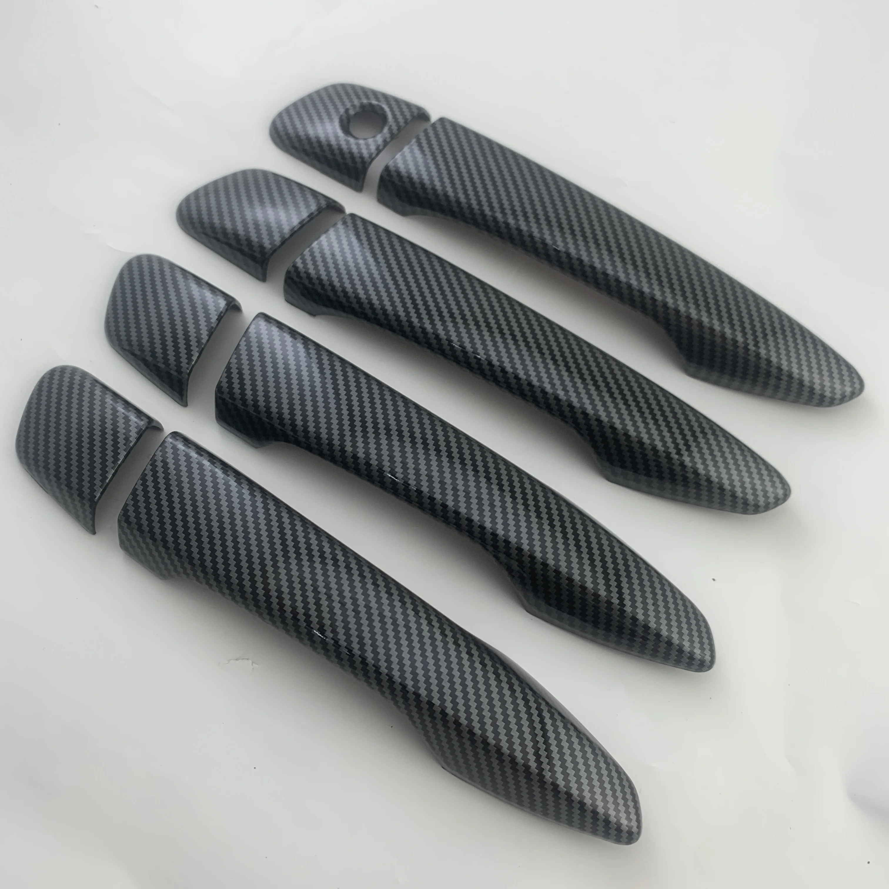 

For 2014 - 2024 Lexus IS350 Sedan Novelty Auto Accessories Side Door Handle Cover ABS Plastic Glossy Carbon Plating 8PCS