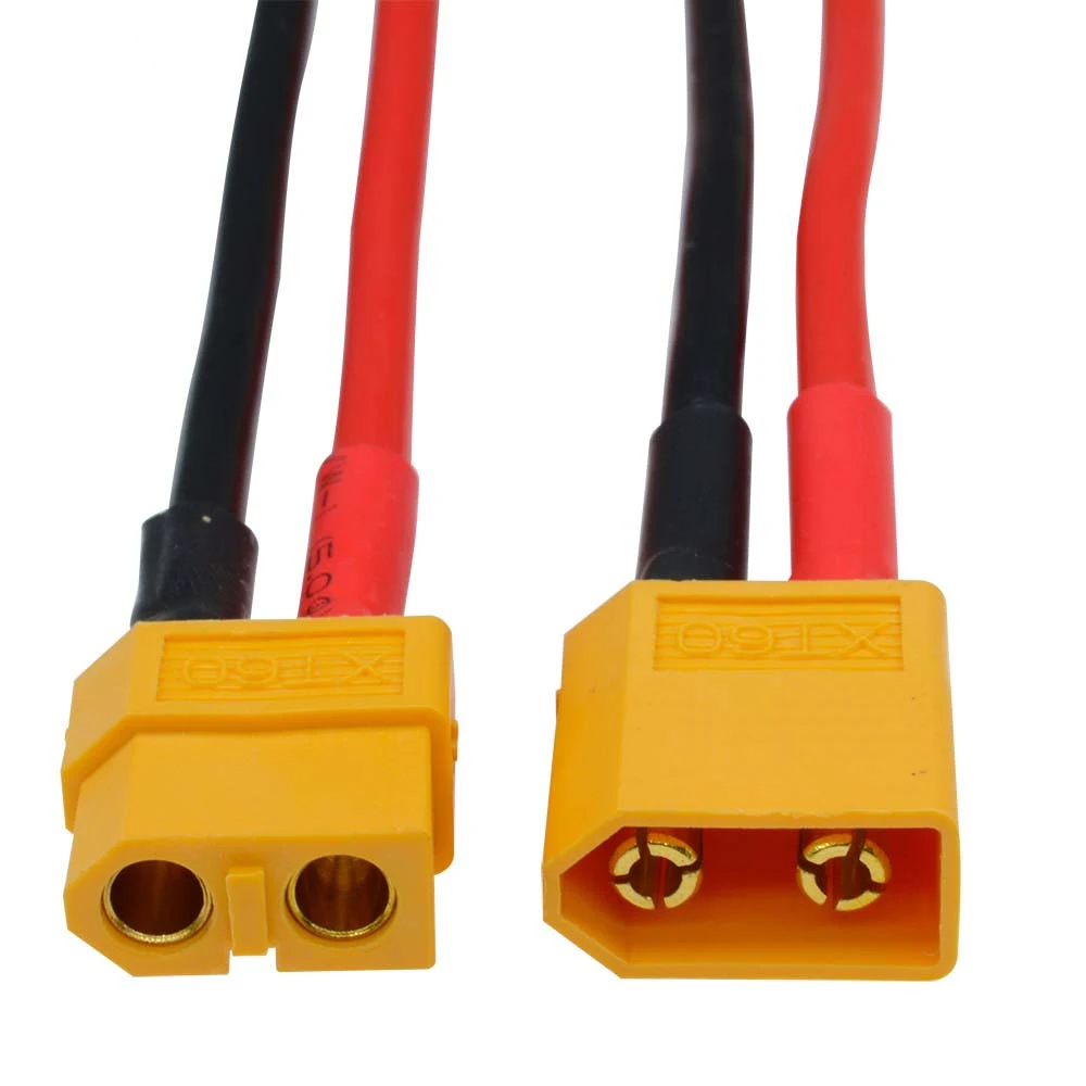 1set XT60 XT-60 Male+Female Bullet Connectors Plugs with Silicon 14 AWG Wire For RC Lipo Battery (1 pair) Banana Plug Connectors