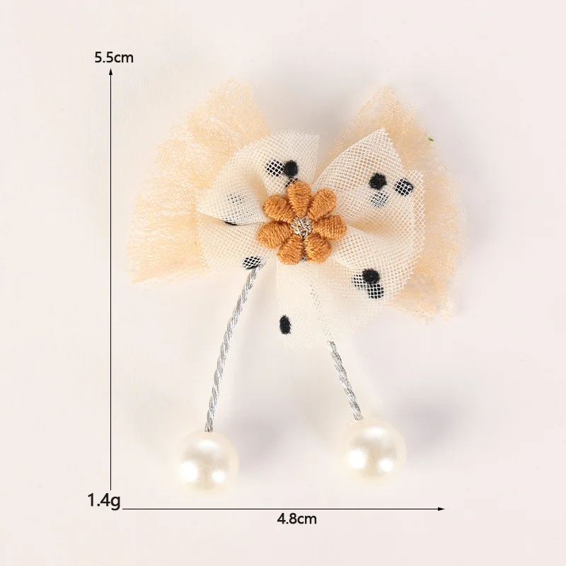 Mesh Quaste Schleife Süße Dekoration Glitzer Puder Schleife Niedliche Schleife Stickerei Stoff Aufkleber für Geschenkverpackung täglich