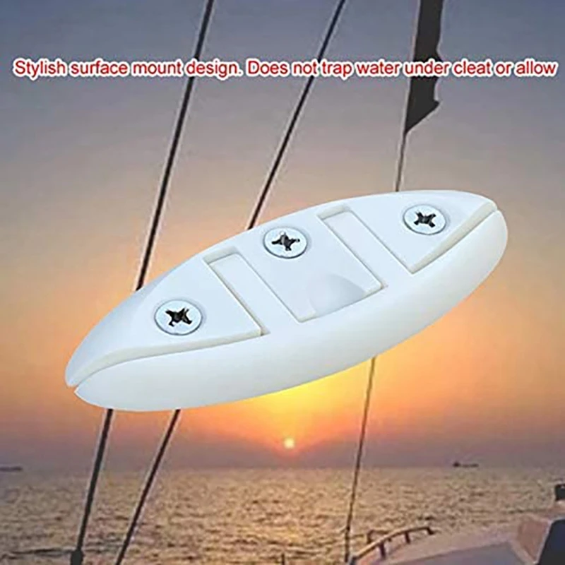 NEW-Boat Folding Cleat 5Inch Folding Pull Up Cleat For Boat Marine Kayak Hardware Line Rope Mooring Cleat Accessories