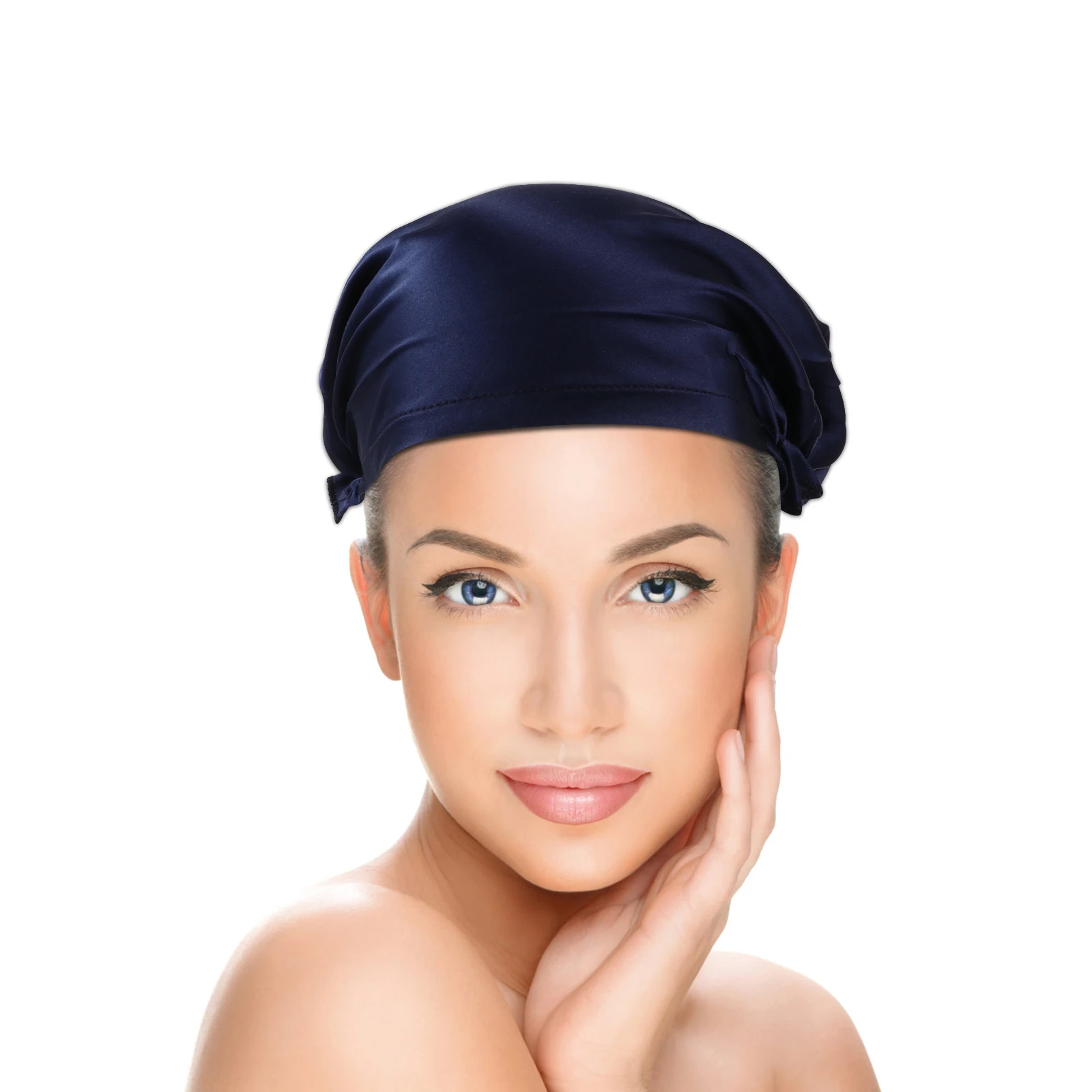 Шелковый чепчик для сна, шапочка для ухода за волосами для женщин, гладкая, мягкая, дышащая шапка для сна, легкий эластичный красивый чехол для головы