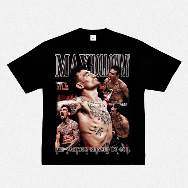 2024 New Fashion Oliveira Oliveira T-shirt UFC Printed Short Sleeve American Vintage Small Neckline Fighting Top Vintage