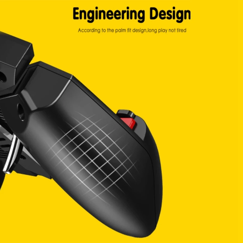 ABDE-MEMO AK77 Game Trigger Telefonkühler Lüfter Game Controller Pubg Controller mit Lüfter Pubg Mobile Trigger Shooter Joystick