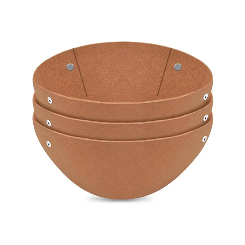 

A21I-Round Felt Hanging Basket Liners, 3PCS - Efficient Alternative Liners For Home Gardening And Plant Hanging Baskets