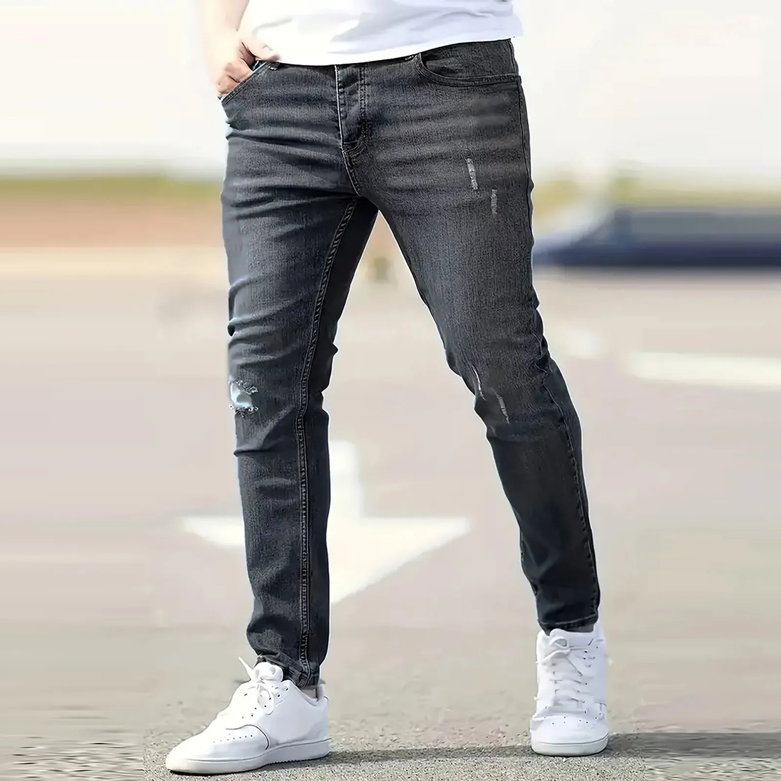 Men's Slim Fit Stretch Denim Jeans Skinny Jeans For Casual Wear And Fashionable Outfits Relaxed