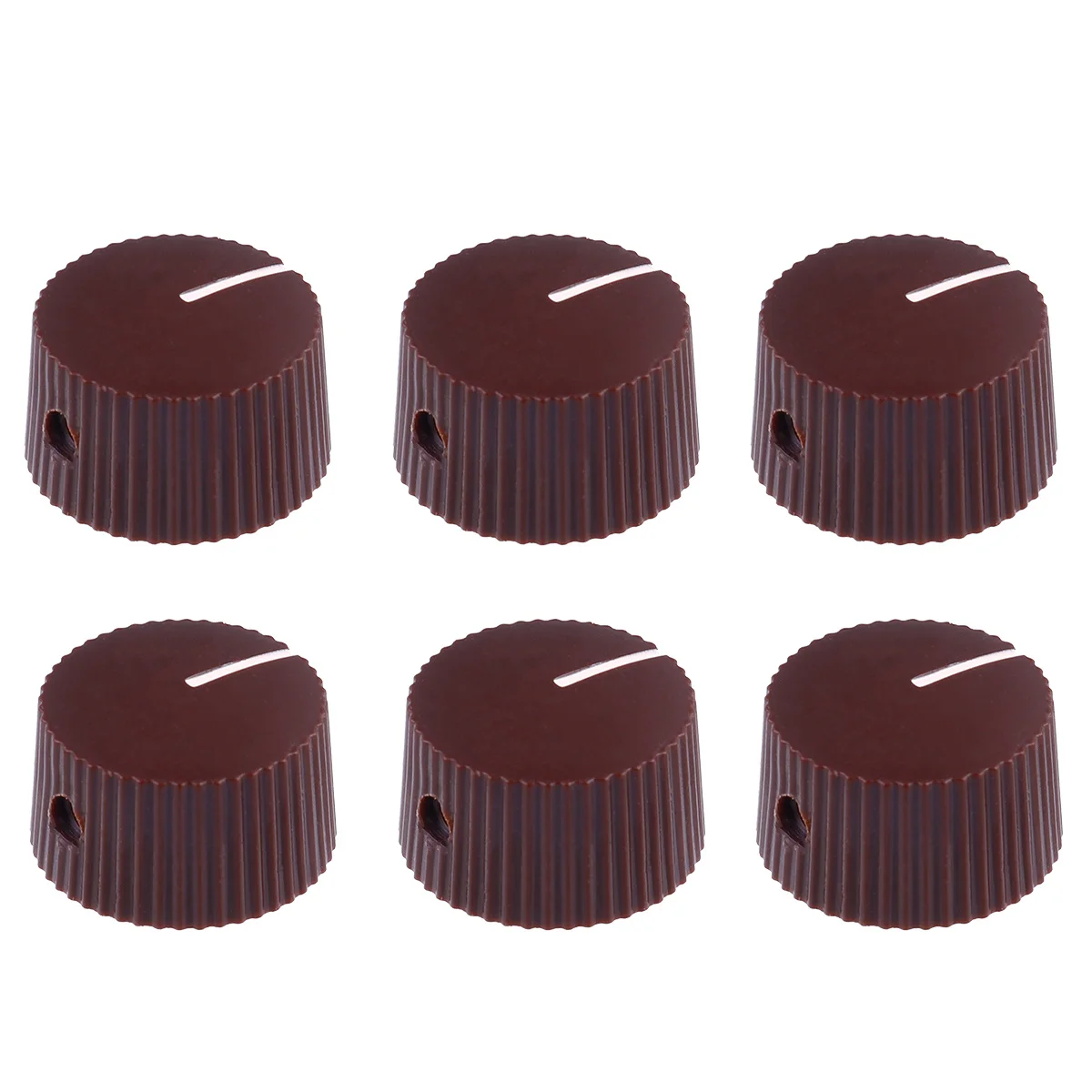 

6pcs Plastic Guitar Knobs Tone Volume Control Durable Electric Bass Amplifier Effects Replacement Parts Accessory