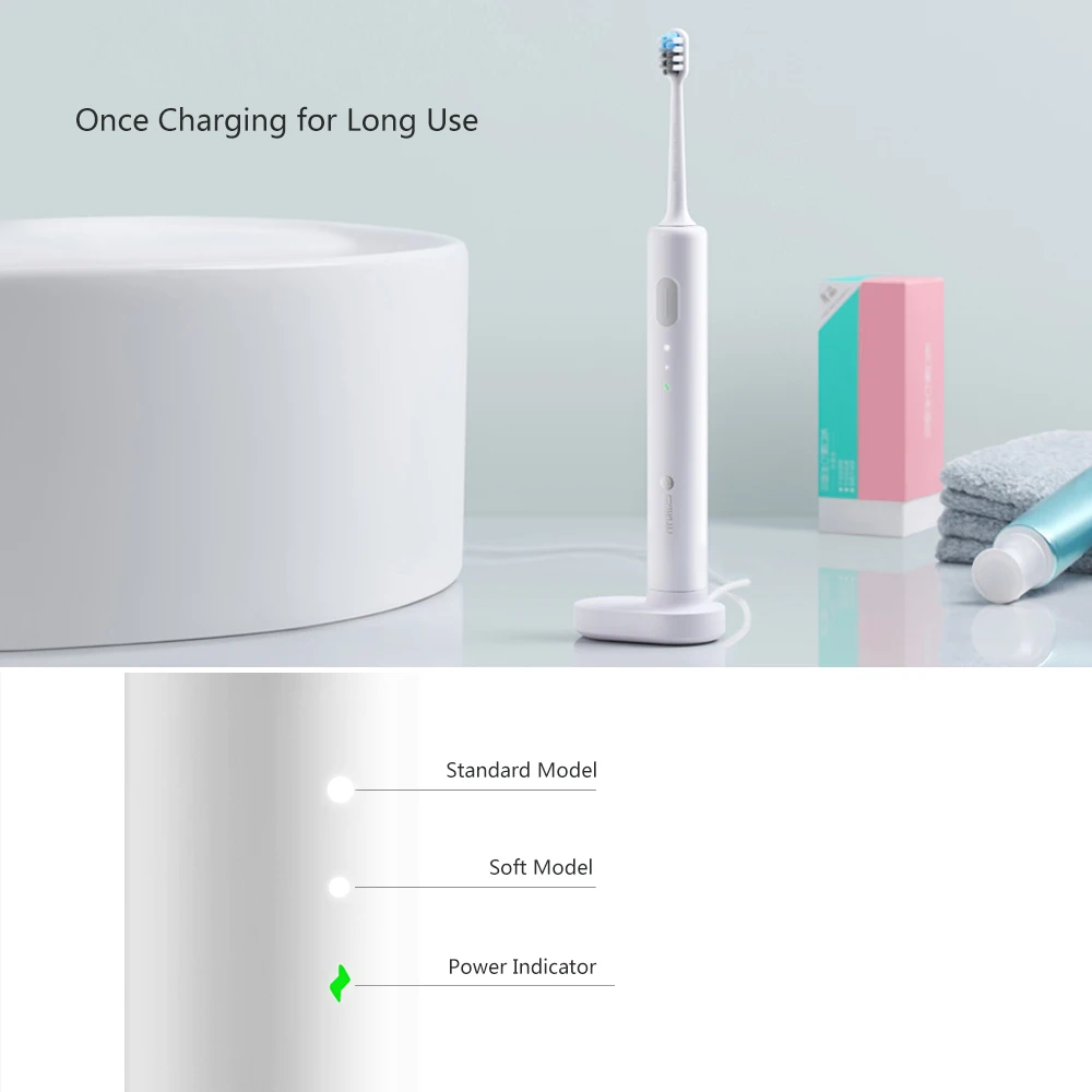 

Doctor B Sonic Electric Toothbrush Sound Waves Smart Brush Ultrasonic Whitening Waterproof Wireless Charging Travel Box