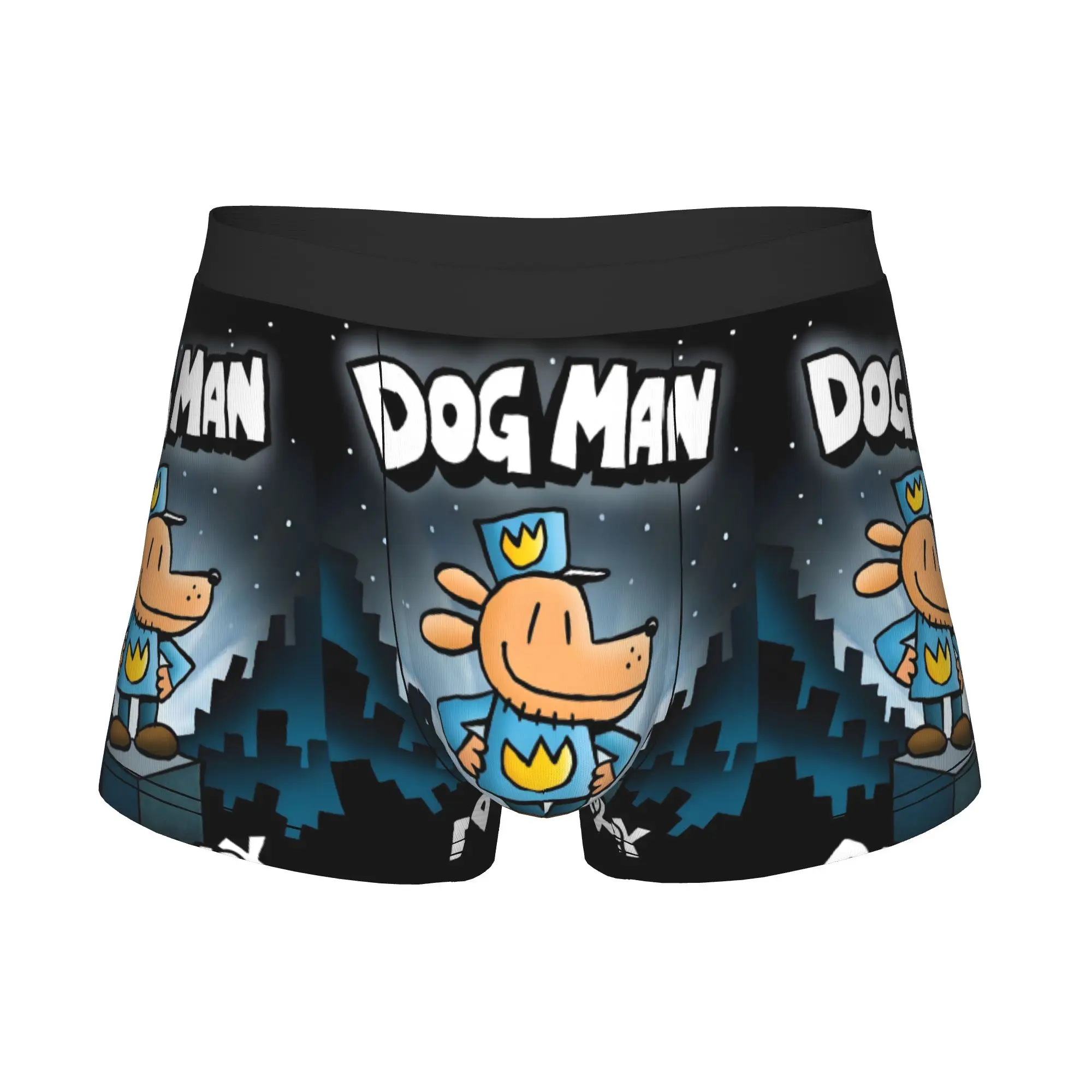 Comic D-Dogman Boxers Shorts Men Classic Dav Pilkey Briefs Underwear Funny Underpants