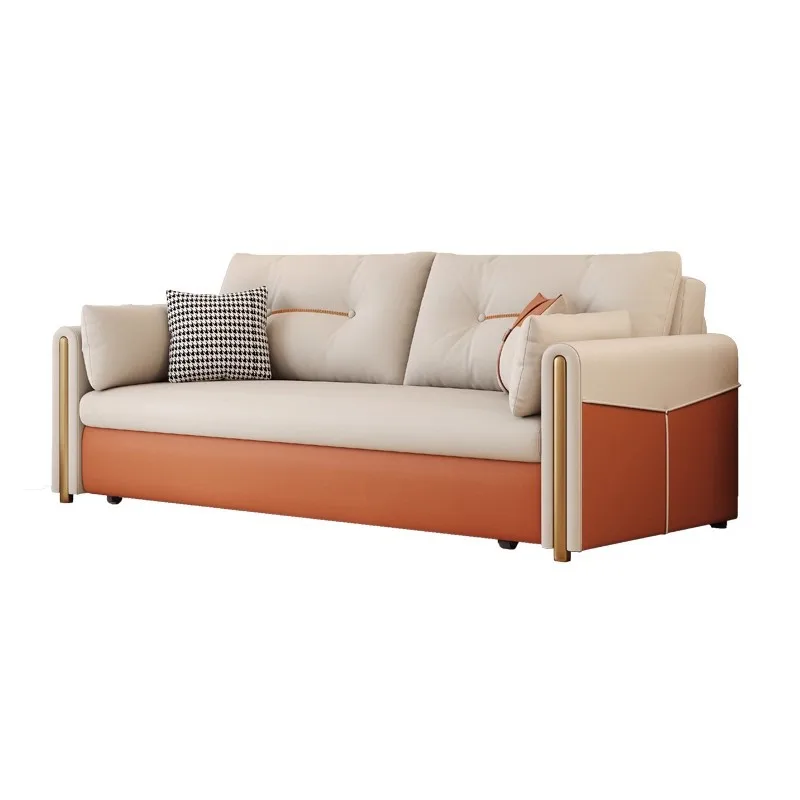 Light luxury and high-end sense, folding sofa bed, one-in-one dual-use, small apartment living room two-in-one