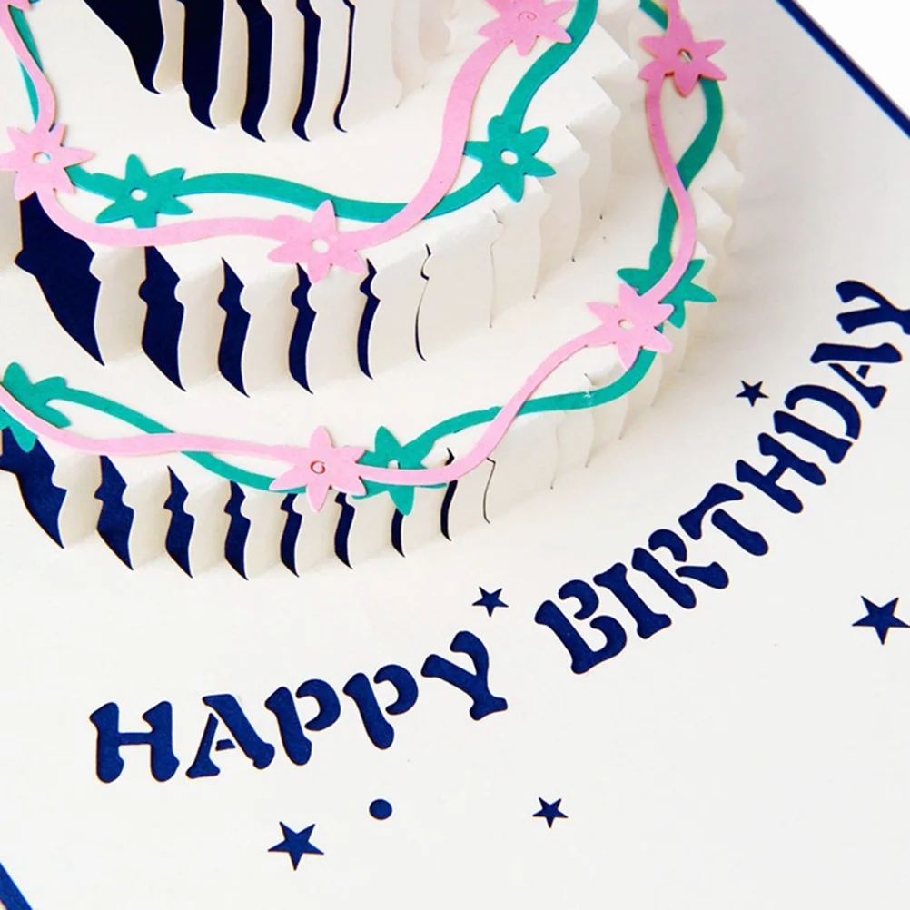 

3D card birthday card cake card up greeting cards