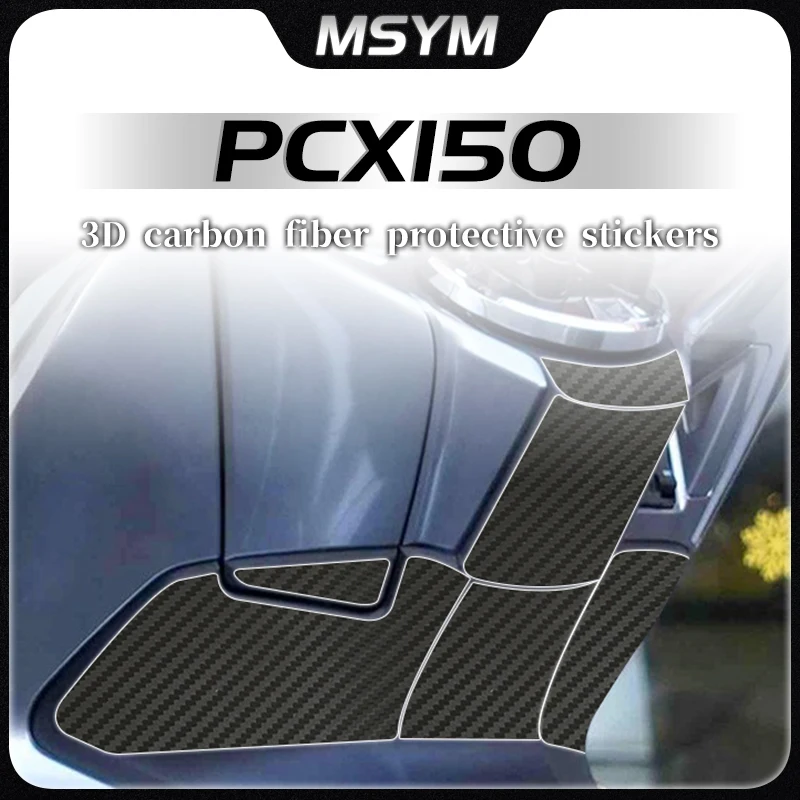 

Motorcycle 3D carbon fiber film paint surface transparent protective film body sticker waterproof modification For HONDA PCX150