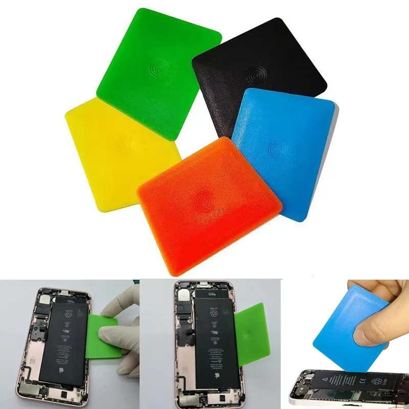 5 piezas de tarjeta de plástico para apertura de pantalla LCD, herramienta antiestática para desmontaje de batería y pantalla de teléfono 2