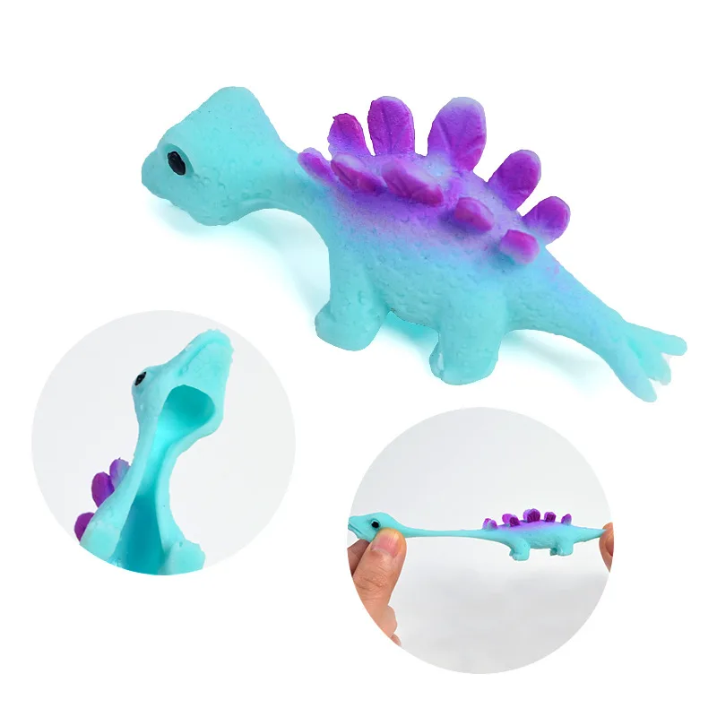 Catapulte de doigt de dinosaure, jouet de décompression TPR, fronde pour enfants, farces de fête d'anniversaire, couleur aléatoire, 5 à 30 pièces