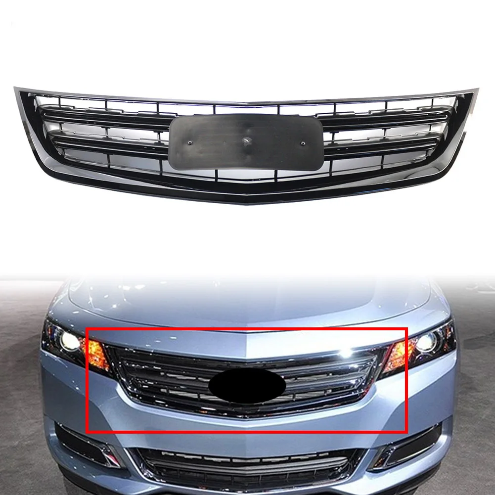 

Gloss Black Car Styling Front Bumper Grille Replacement Racing Grill For Chevrolet Impala Sedan 2014-2020 Exterior Accessories