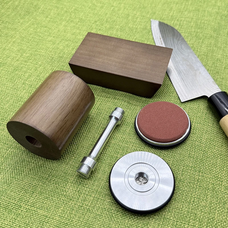 

2025 NEW 15/20° Wooden Rolling Knife Sharpener Magnetic Knife Holder Sharpening Stone Reliable Edge Restoration for Chefs & Home