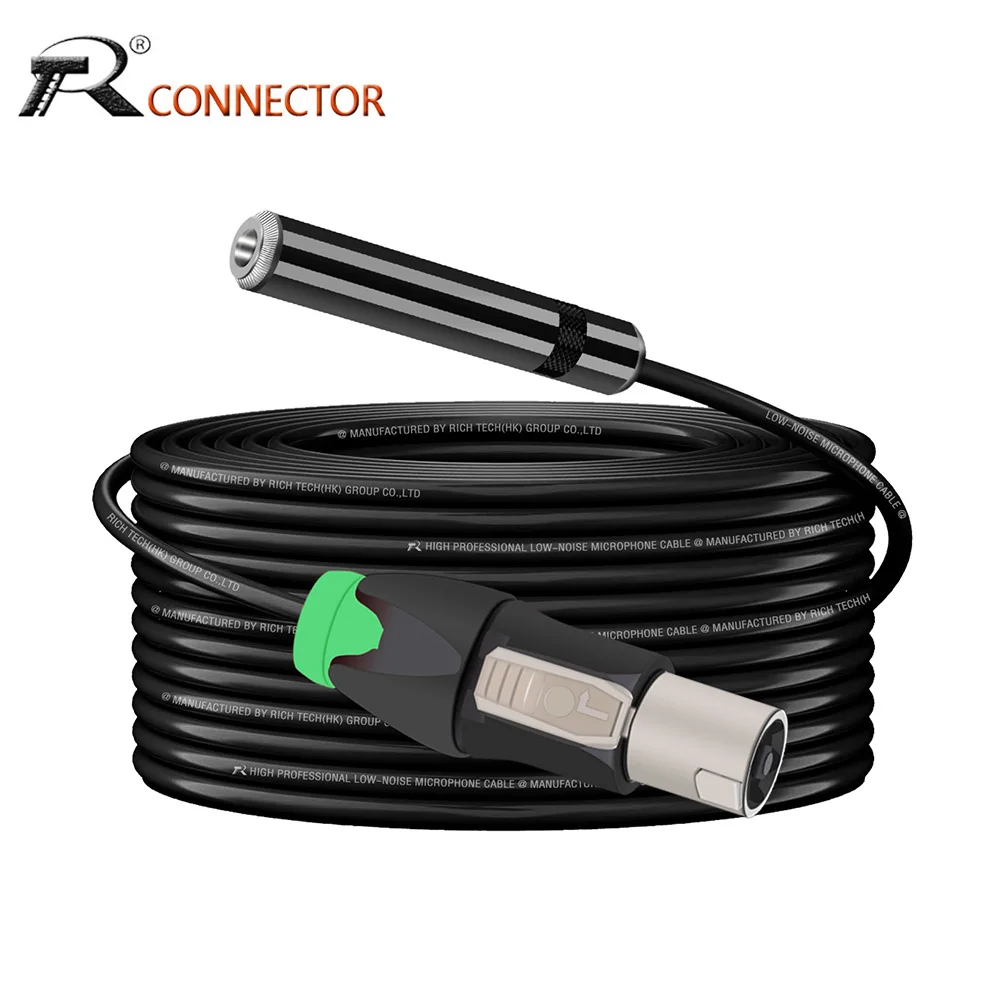 

1/4 Inch TRS to Speakon Speaker Cable,Speakon Male to 6.35mm Stereo Female Jack Adapter Connector Converter Audio Extension Cord