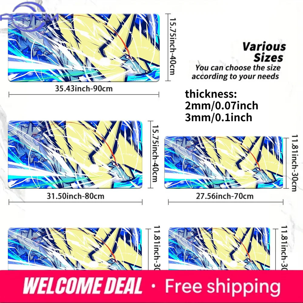 Dialga Dragon Type Non-Slip Washable Gaming Desk Mat