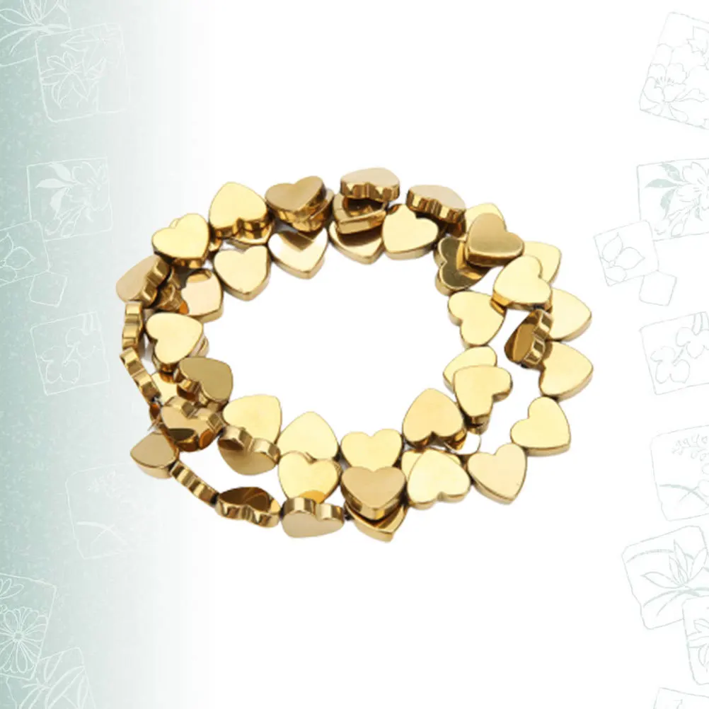 

50 шт. цветные каменные бусины в форме сердца с полыми мини-отверстиями для самостоятельного изготовления ювелирных изделий, браслет, ожерелье, брелок, аксессуары