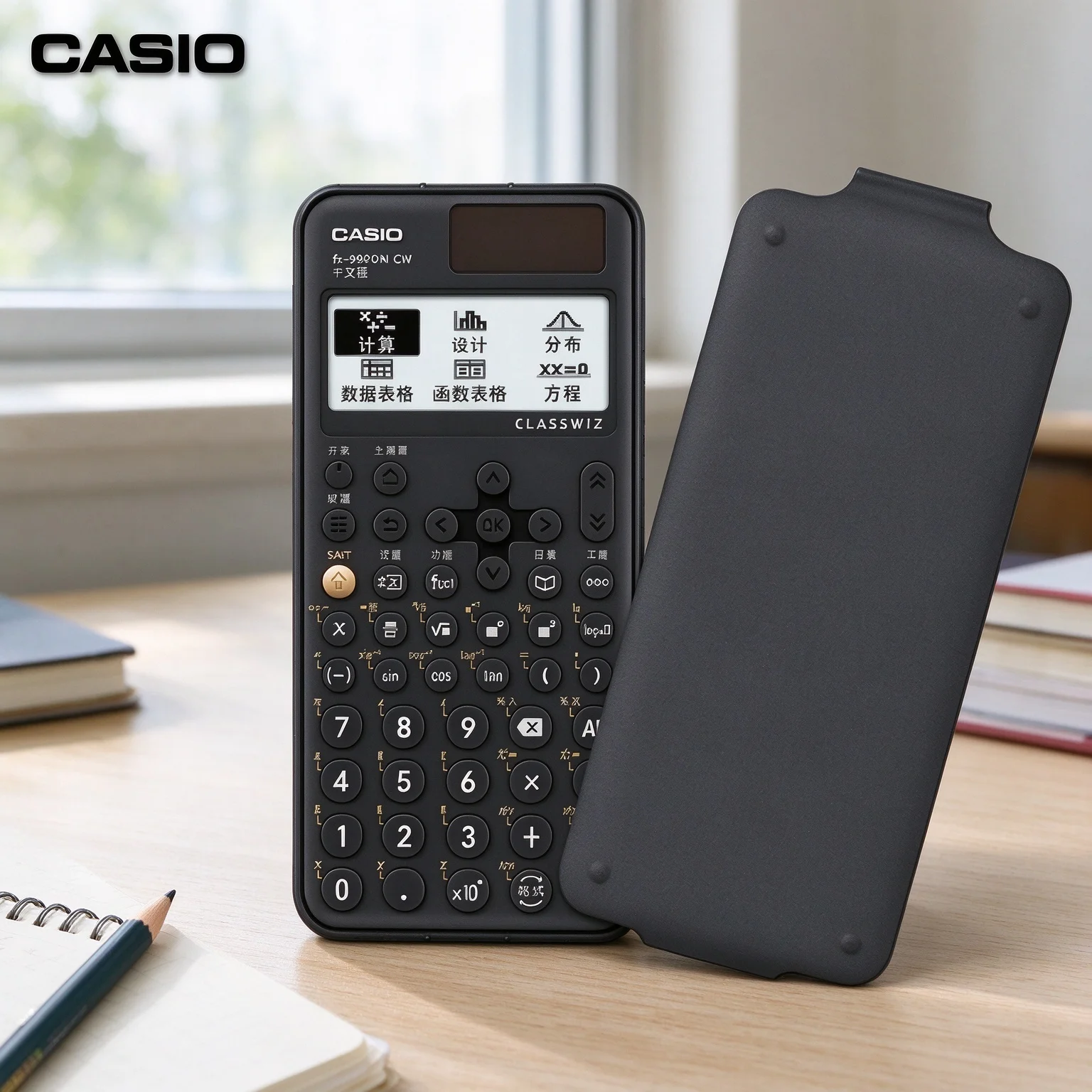 Casio FX-999CN-CW Exam Calculator, Shockproof Housing, Low Power Consumption, for Standard Math Test FX-82E/FX-991CN-CW