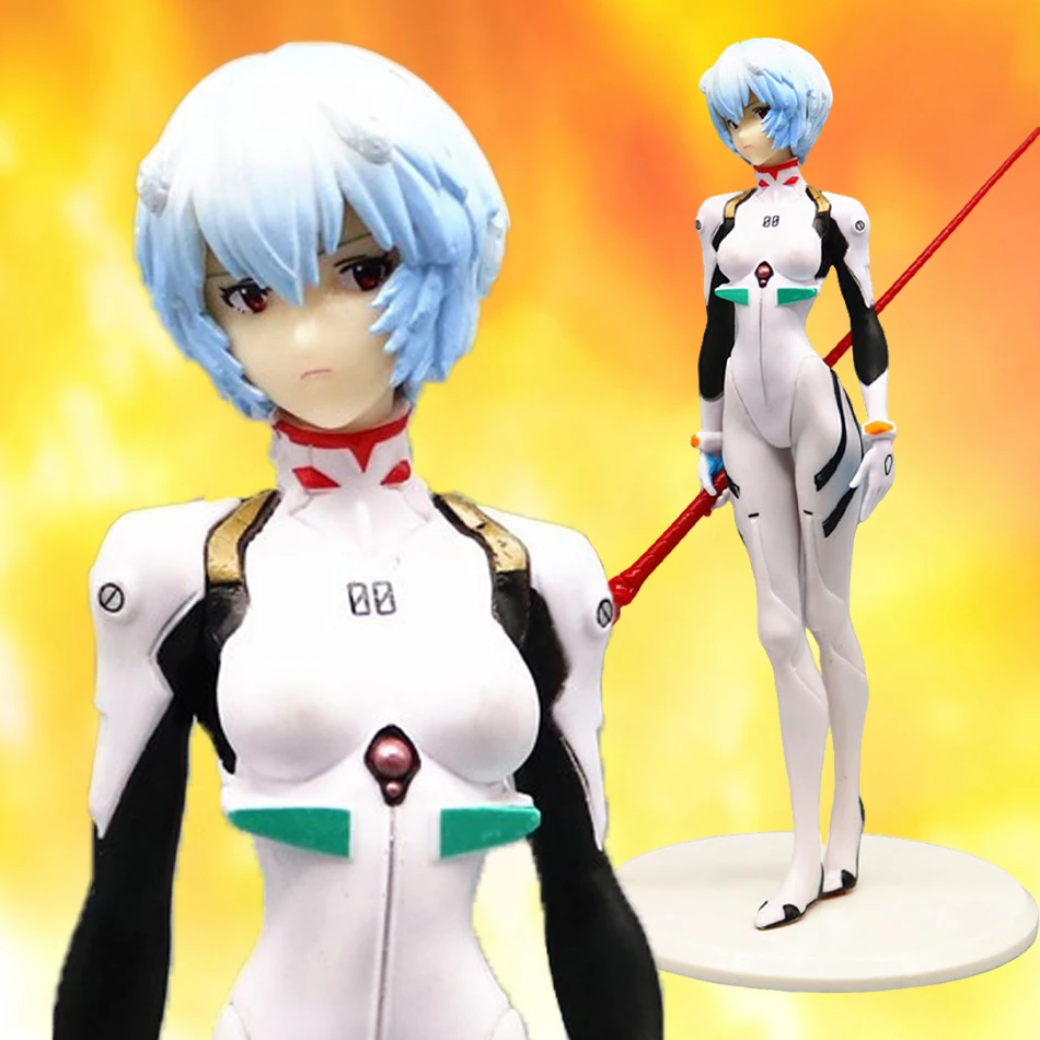 Commercio all'ingrosso 22 CM Anime EVA Ayanami Rei Action Figures PVC Ornamenti Modello Giocattoli brithday, regali di Natale