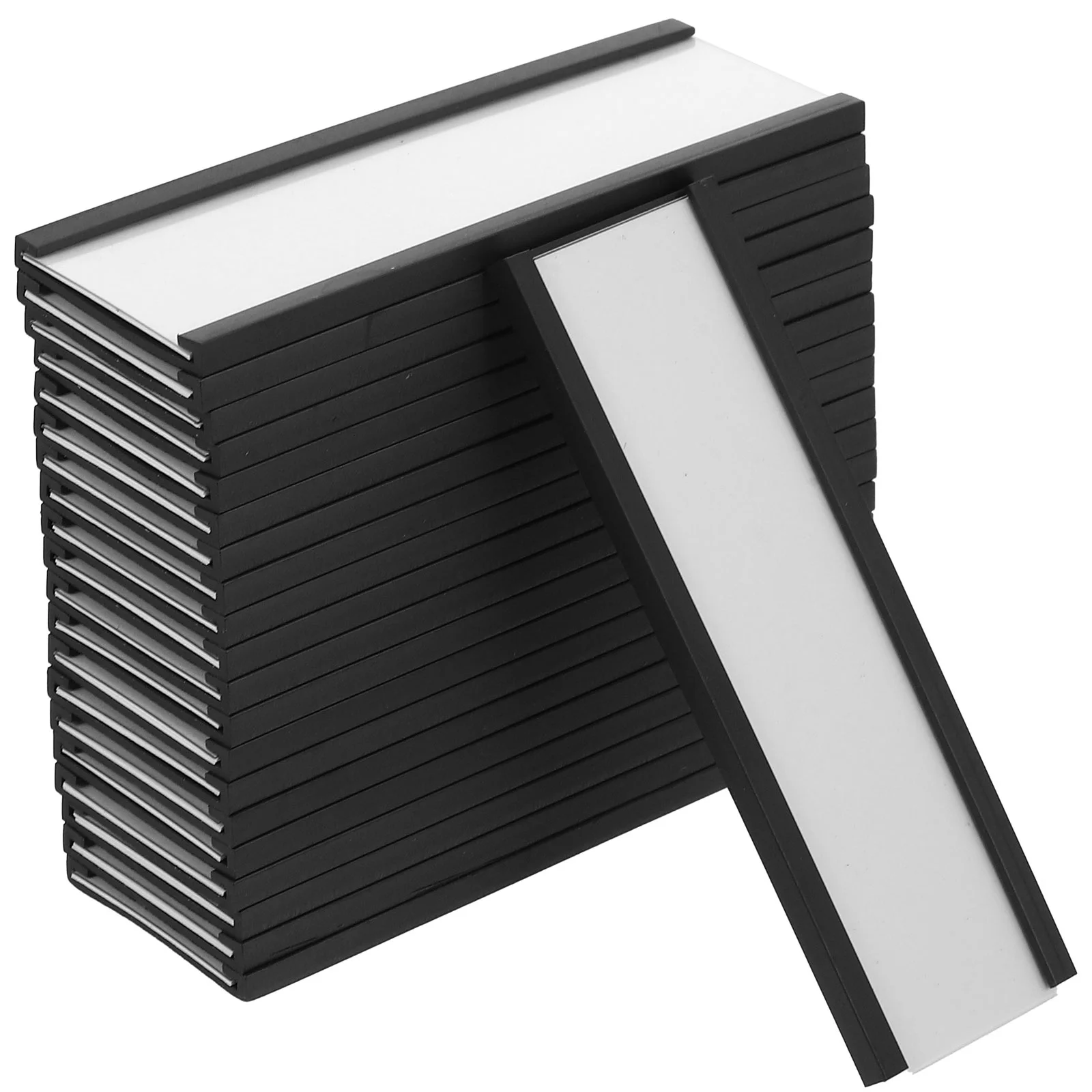 30 PCS Card Label Portable Holder Signs Sturdy Compact Rubber Soft Magnetic Shelf Data Mini Locker