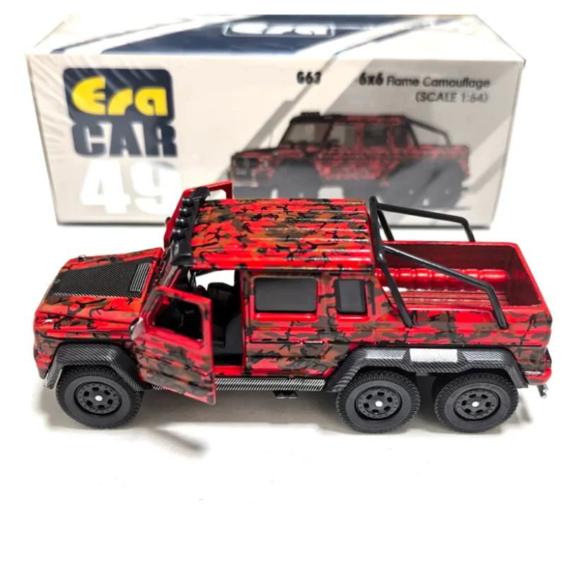 EraCar 1:64 Scale G63 Alloy 6-Wheel Pickup Truck Model Multiple Style Options Unique Gift Desktop Decoration Hobby & Toys