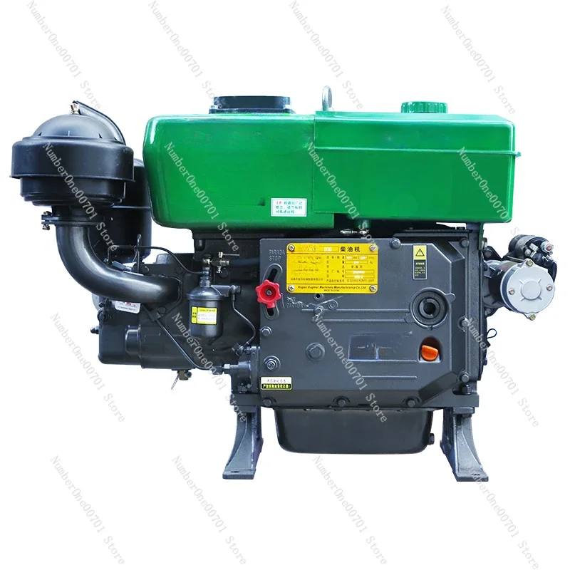 Single Cylinder Diesel Engine Hand-crank Electric 15 20 18 Horsepower Full Series Small Hand-held Machine New Machine