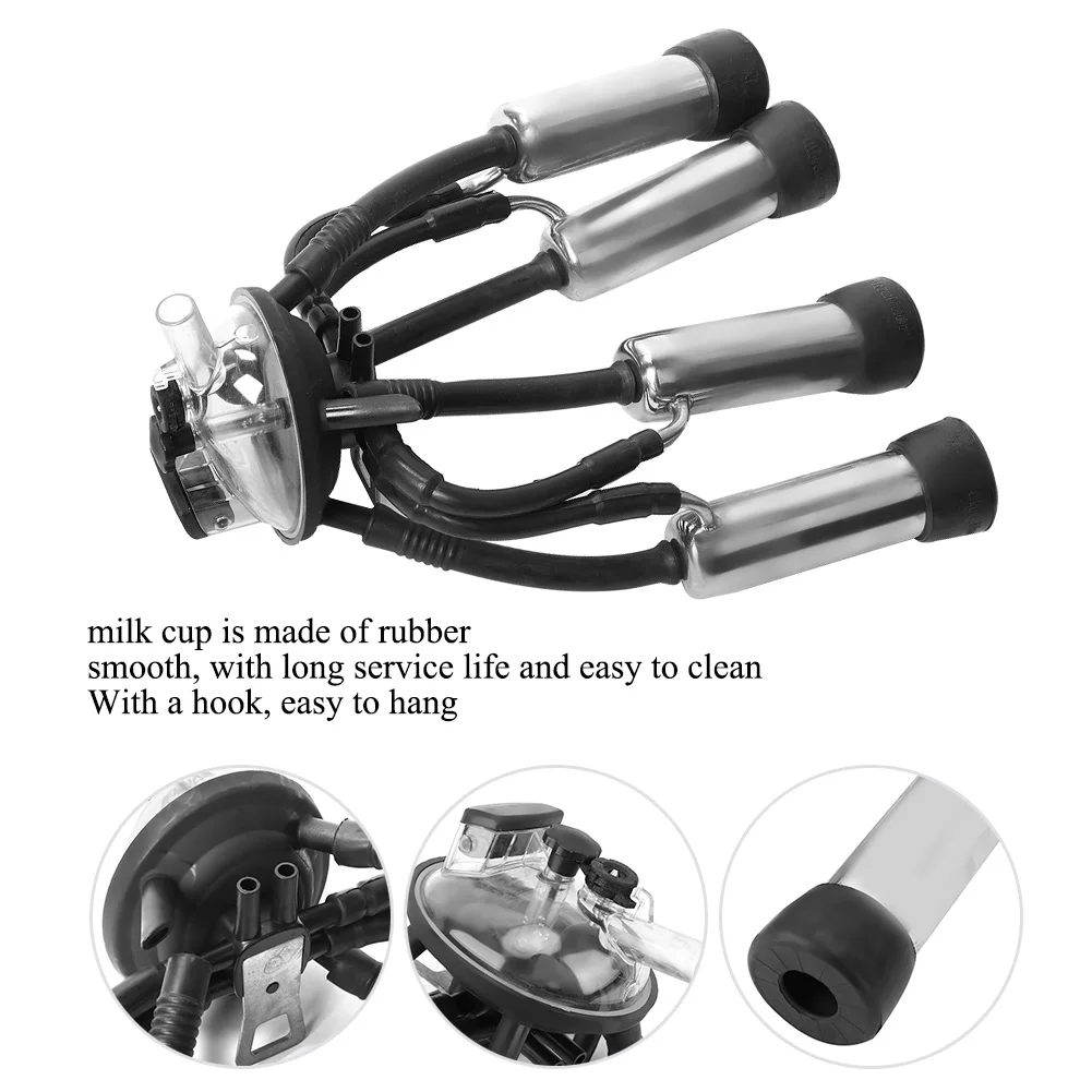 240CC 진공 펌프 착유기용 착유 클러스터 밀크 컵 세트
