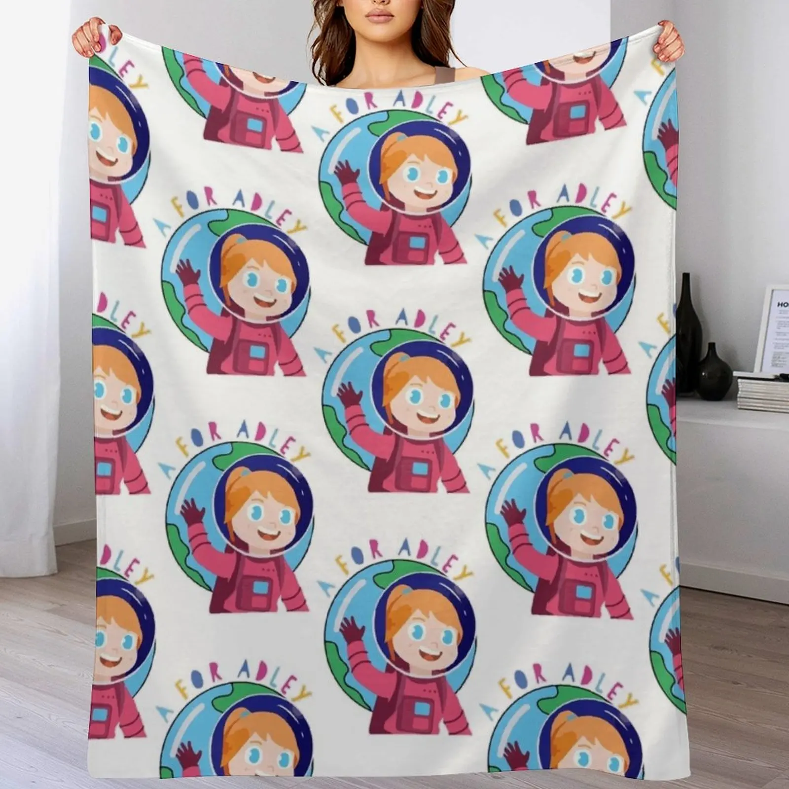 funny girl adley Kids T-Shirt Throw Blanket wednesday Cute Vintage Blankets