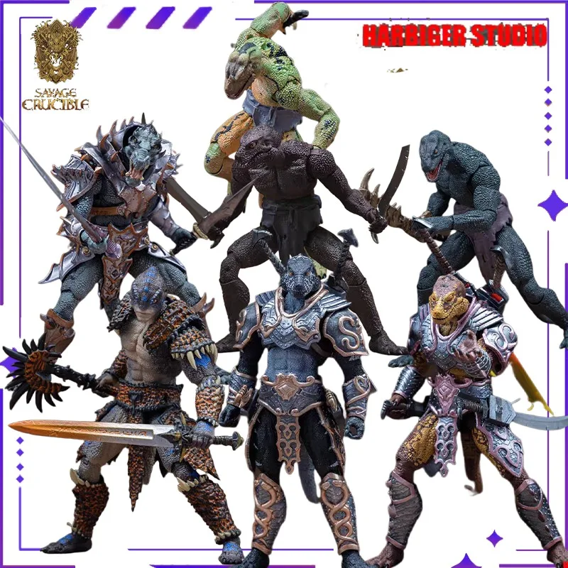HS Studio Original Savage Furnace Predator Lizard Man Series Mobile 1/12 Handmade Star Toy Gift Collection in Stock