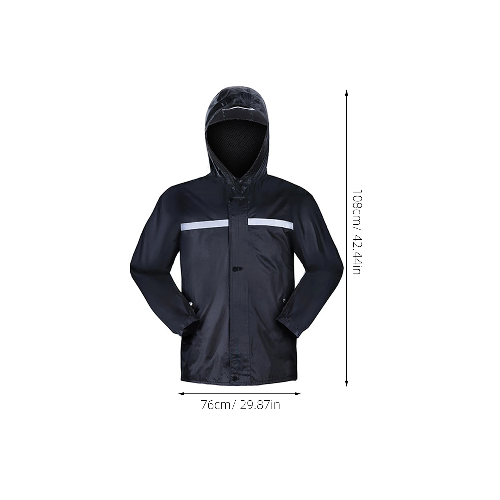 

Double Layer Raincoat Suit Poncho Pongee Mens Womens Waterproof Adults Jacket Pants Set XL Size Rain Suit Rain Coats For Women