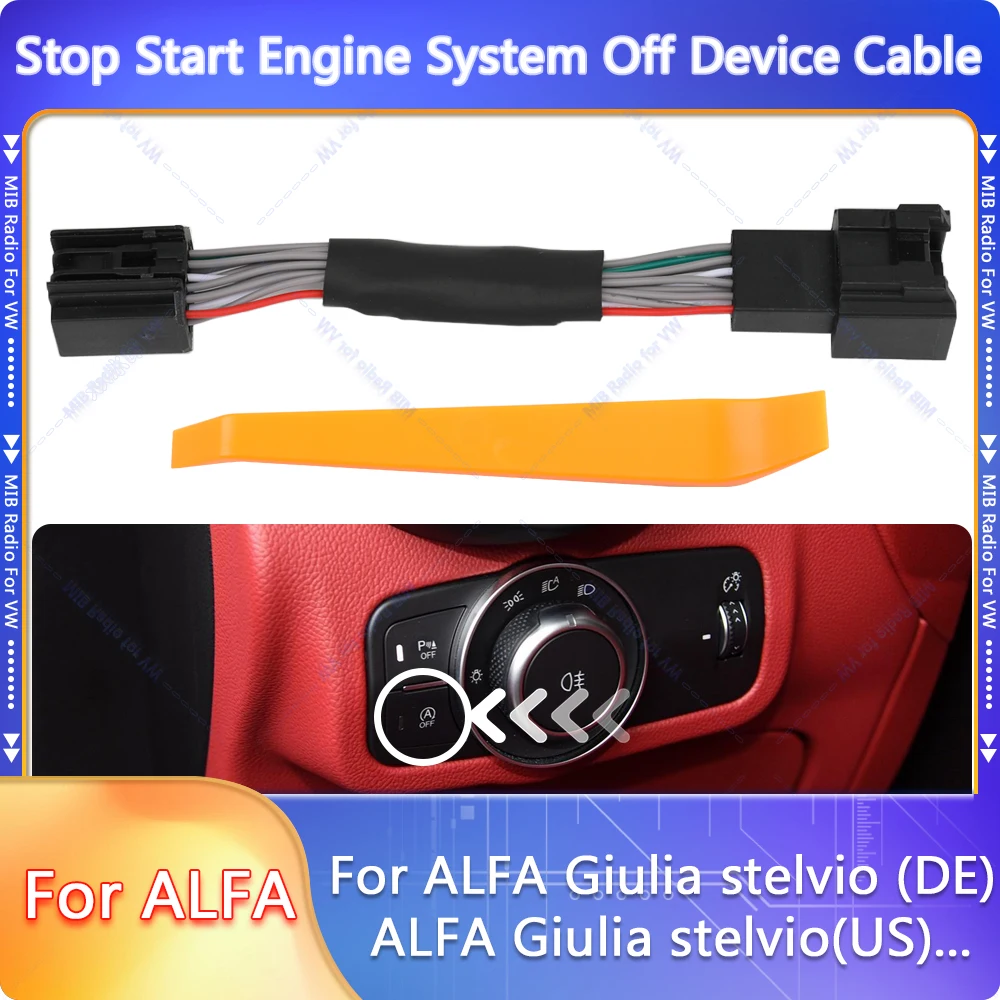 

Car Automatic Stop Start Engine System Off Device Control Sensor Closer for Alfa Romeo Giulia 952 Stelvio 2017 -2023