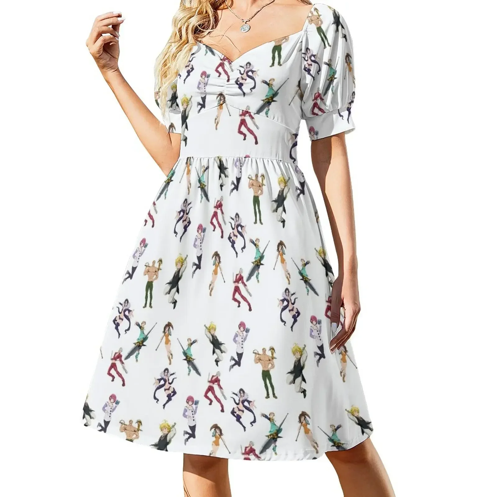 

Nanatsu no taizai, 7 deadly sins, 7ds Short-Sleeved Dress summer clothes for women Women's summer skirt Dress