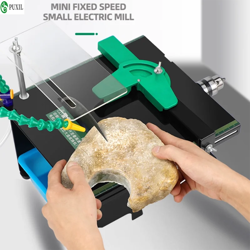 220V 1850W high-power desktop grinder, jade polishing machine, small cutting machine, desktop saw, grinding and polishing deskto