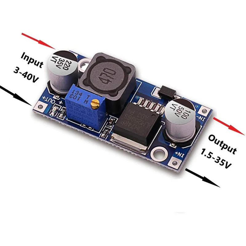 Adjustable Output LM2596S Step Down Module DC to DC Buck Converter Voltage Regulator Conversion Power Supply Module LM2596