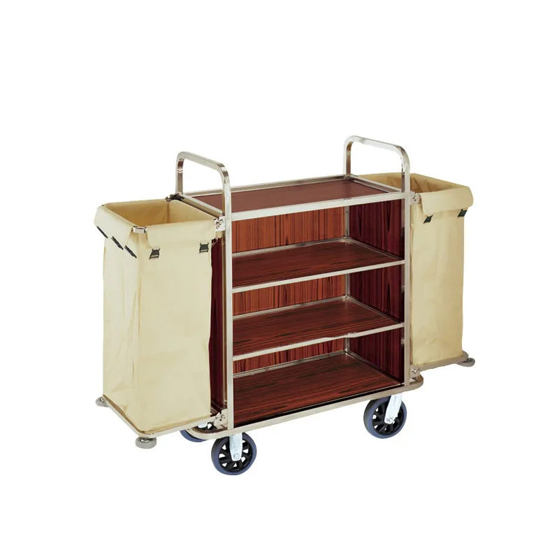 Carrello per le pulizie del servizio di pulizia dell'assistente della stanza dell'hotel di lusso 2025 Carrello per l'anziani dell'hotel