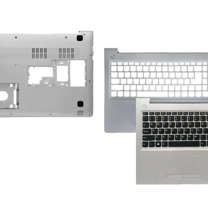 NEW Laptop case  For Ideapad 310 310-15 310-15IKB 310-15ISK 310-15ABR Hinge/Palmrest/keyboard/Bottom Case Top Housing silvery